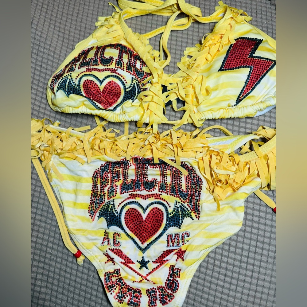 NWT AFFLICTION BLACK PREMIUM BIKINI SET